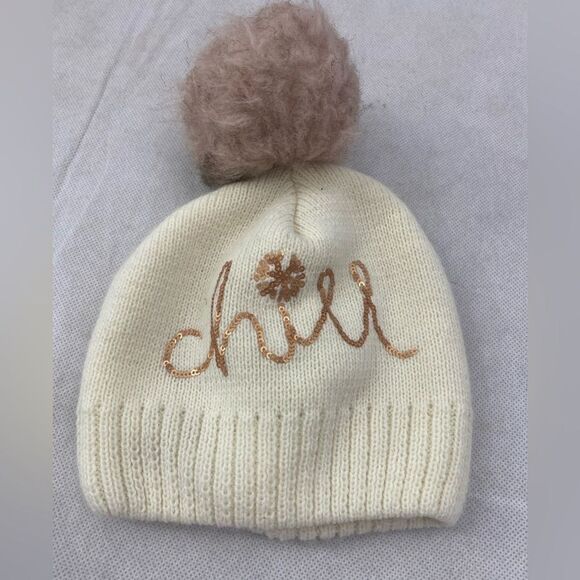 Toby off white lil girl winter hat‎ - Picture 1 of 5